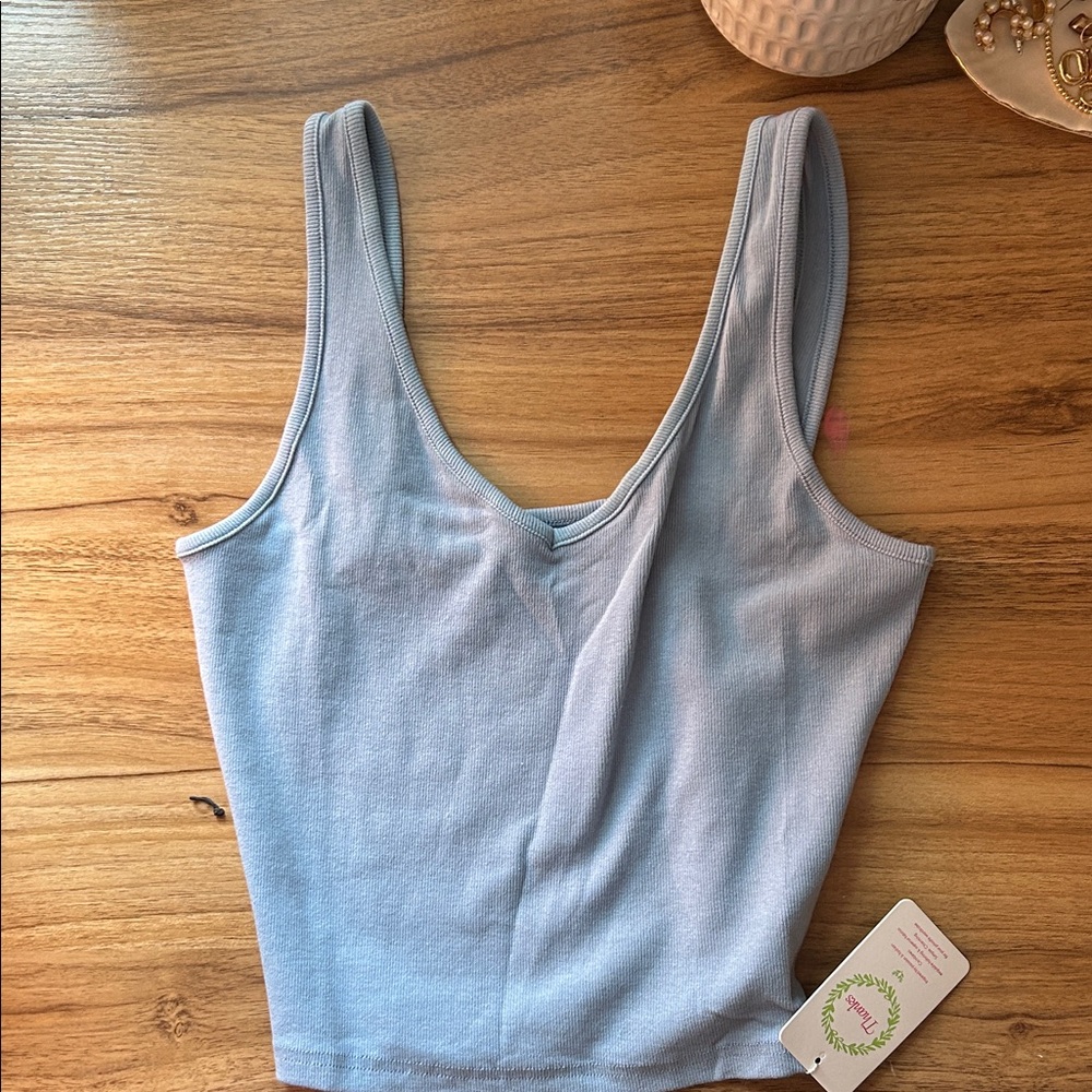 Light Blue Sleeveless Top